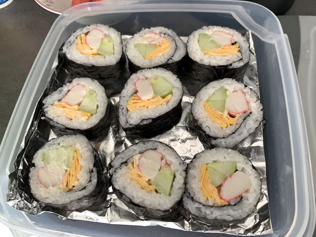十分钟快手早午餐-紫菜包饭&寿司卷，简单易学哦！