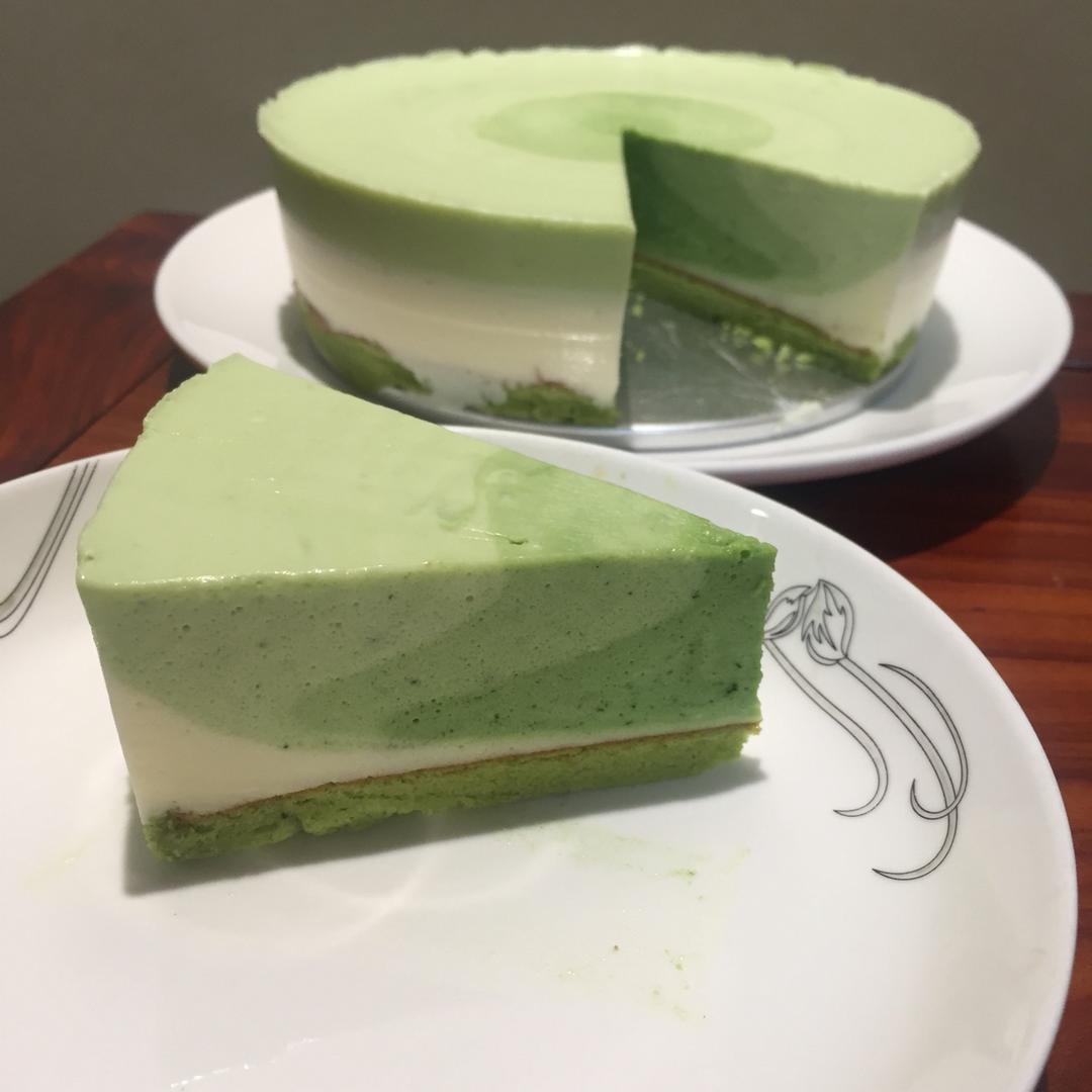 渐变抹茶慕斯蛋糕：我Amanda带着既美又作的抹茶甜点又来了！【曼食慢语】