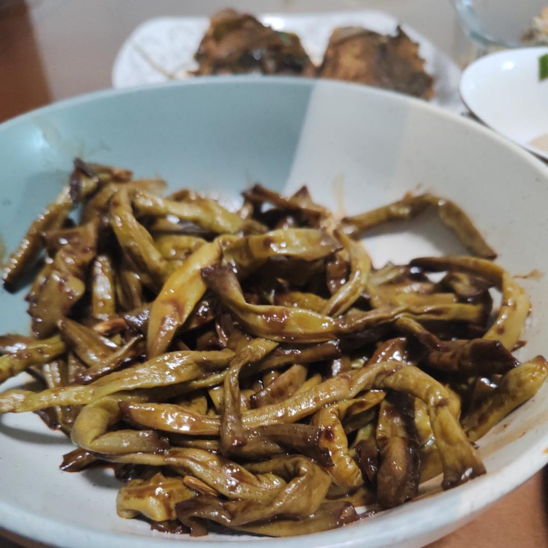 宁波家常菜，糖醋烤带豆