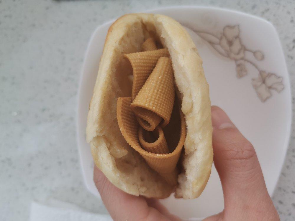 花干鸡蛋夹馍(西安早饭)