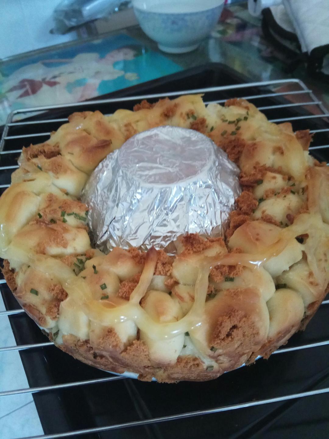 香葱肉松手撕面包