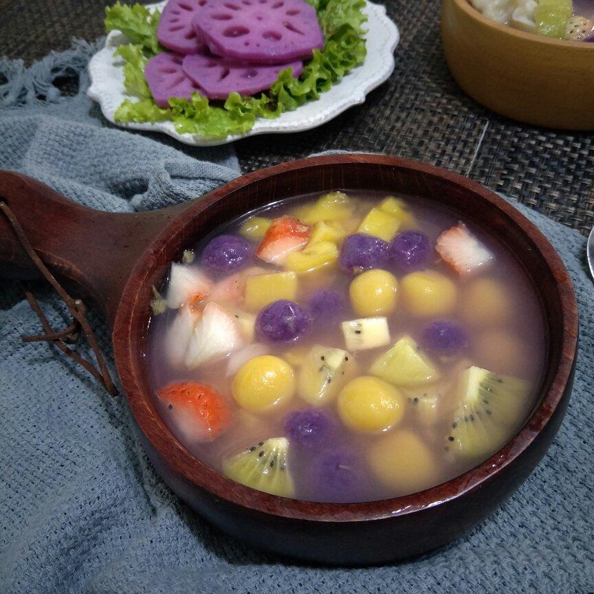 快乐家族宝妈做的姜汁红薯小汤圆