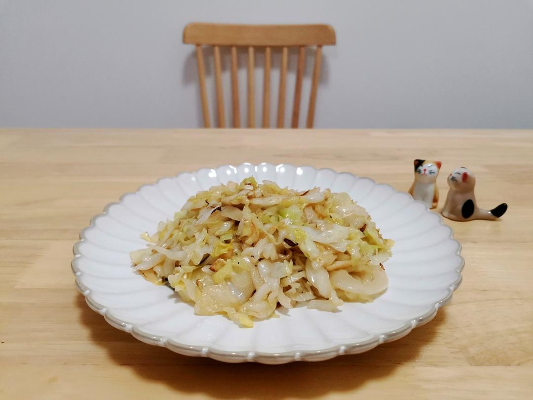 清炒包菜丝的做法