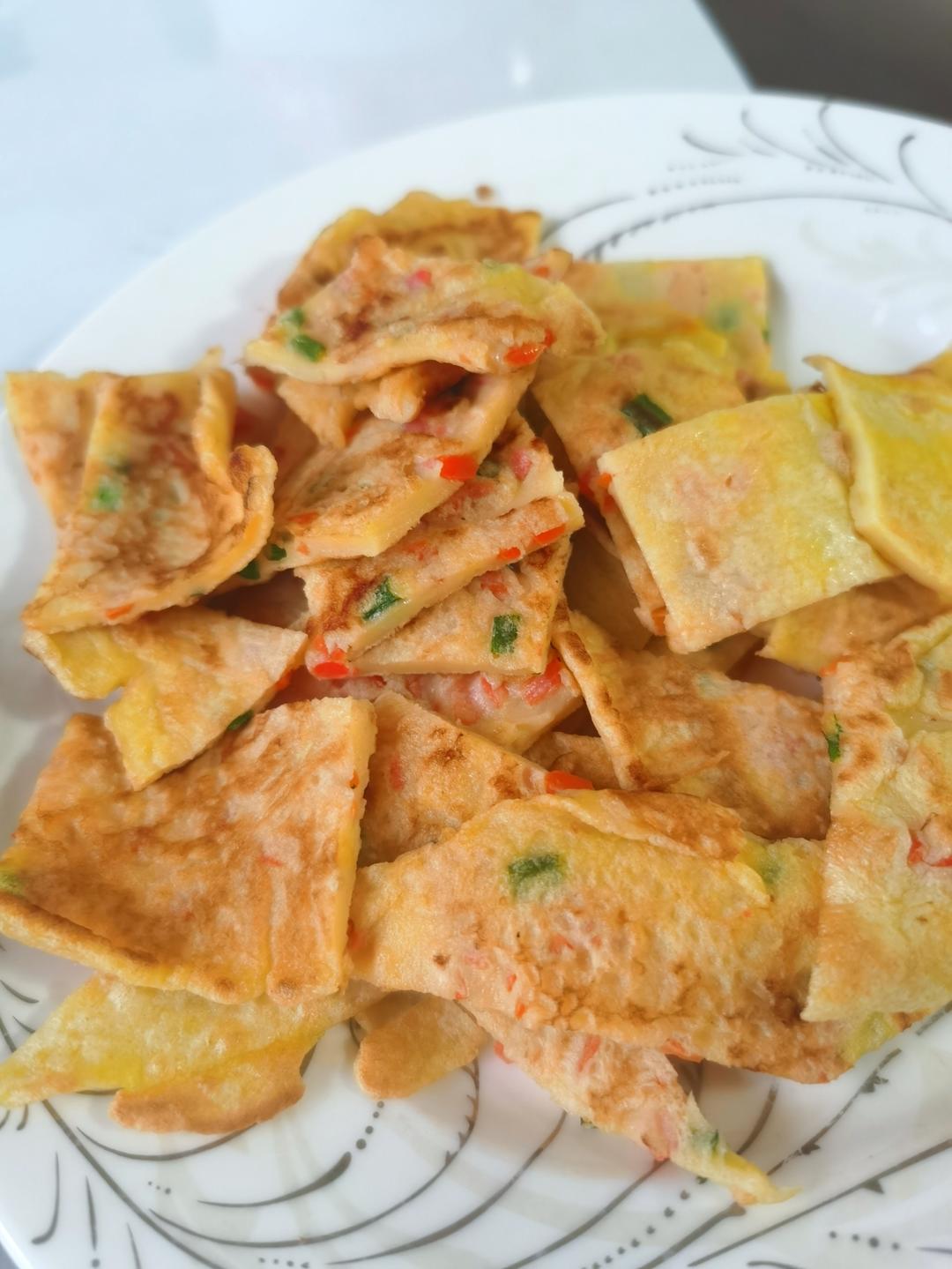 胡萝卜葱花鸡蛋饼