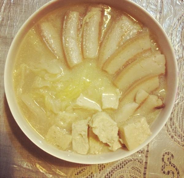 冻豆腐白菜汤