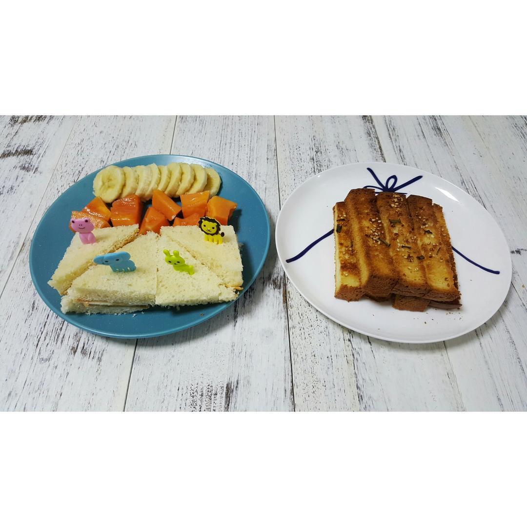 香葱芝麻吐司条