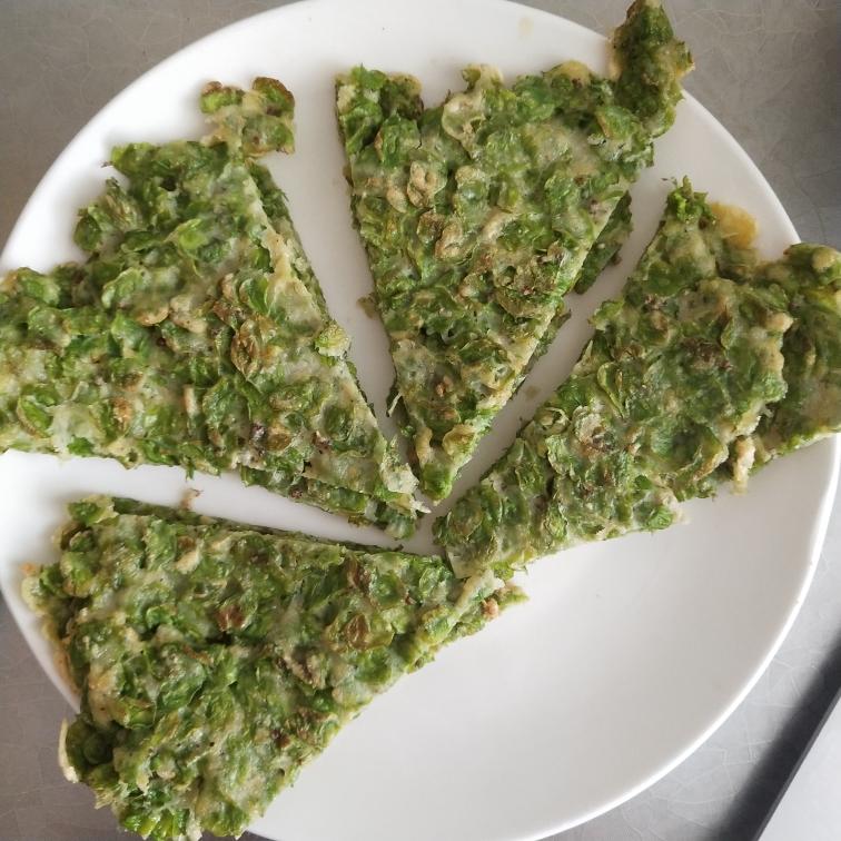 榆钱蛋饼的做法