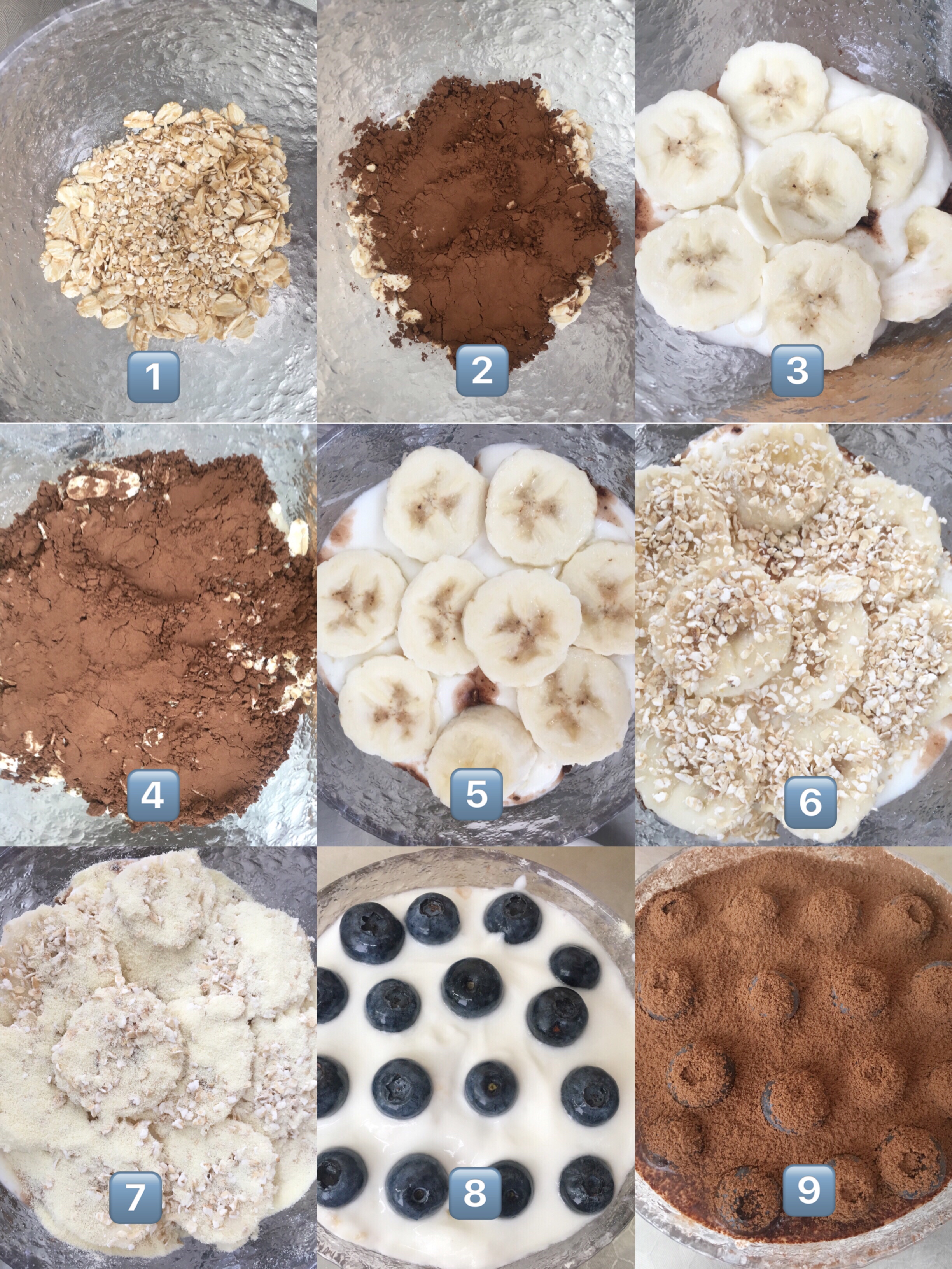 健康低卡快手早餐——蓝莓可可燕麦盒子的做法 步骤1