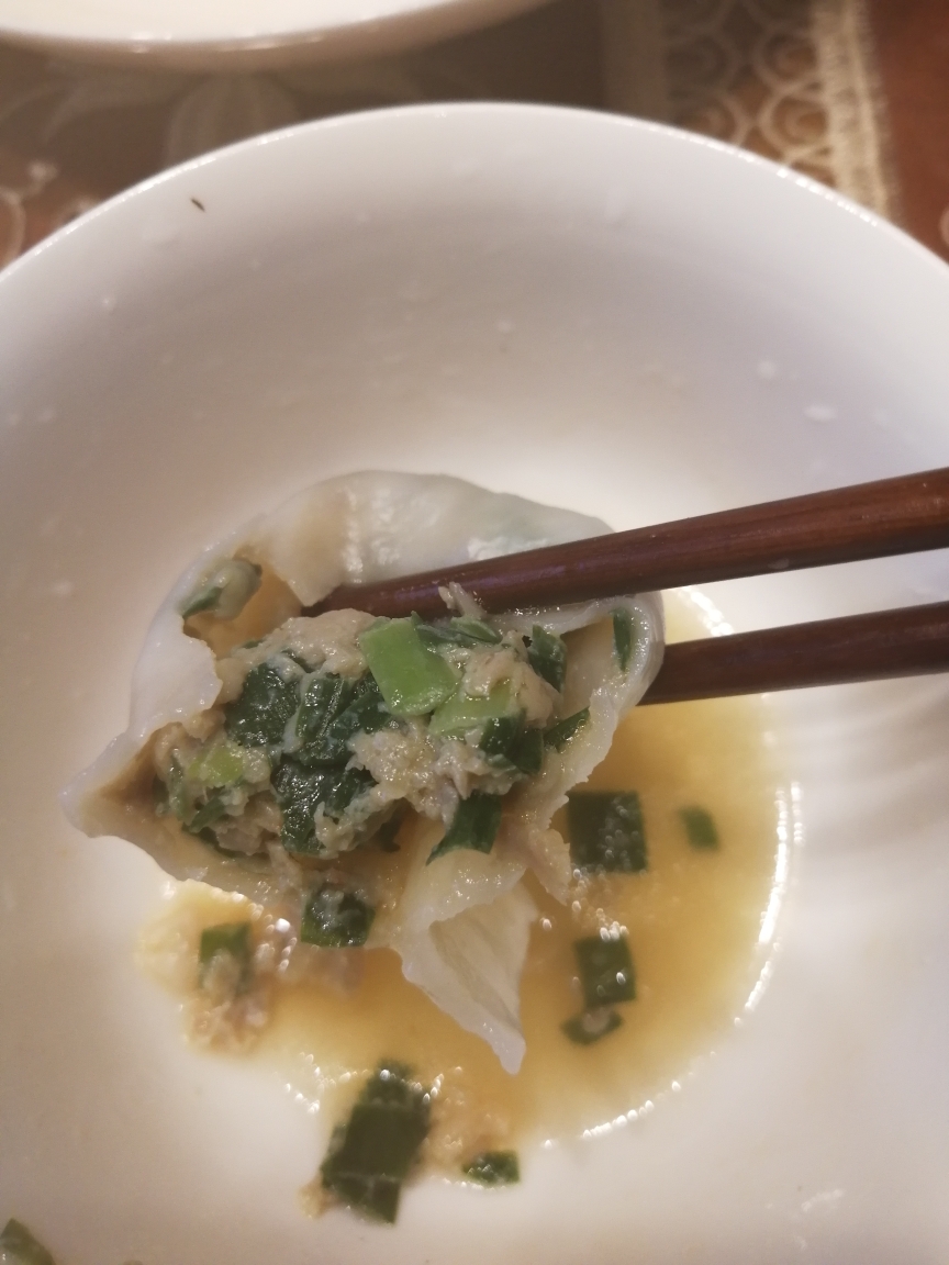 三鲜水饺鲜肉虾韭菜的做法