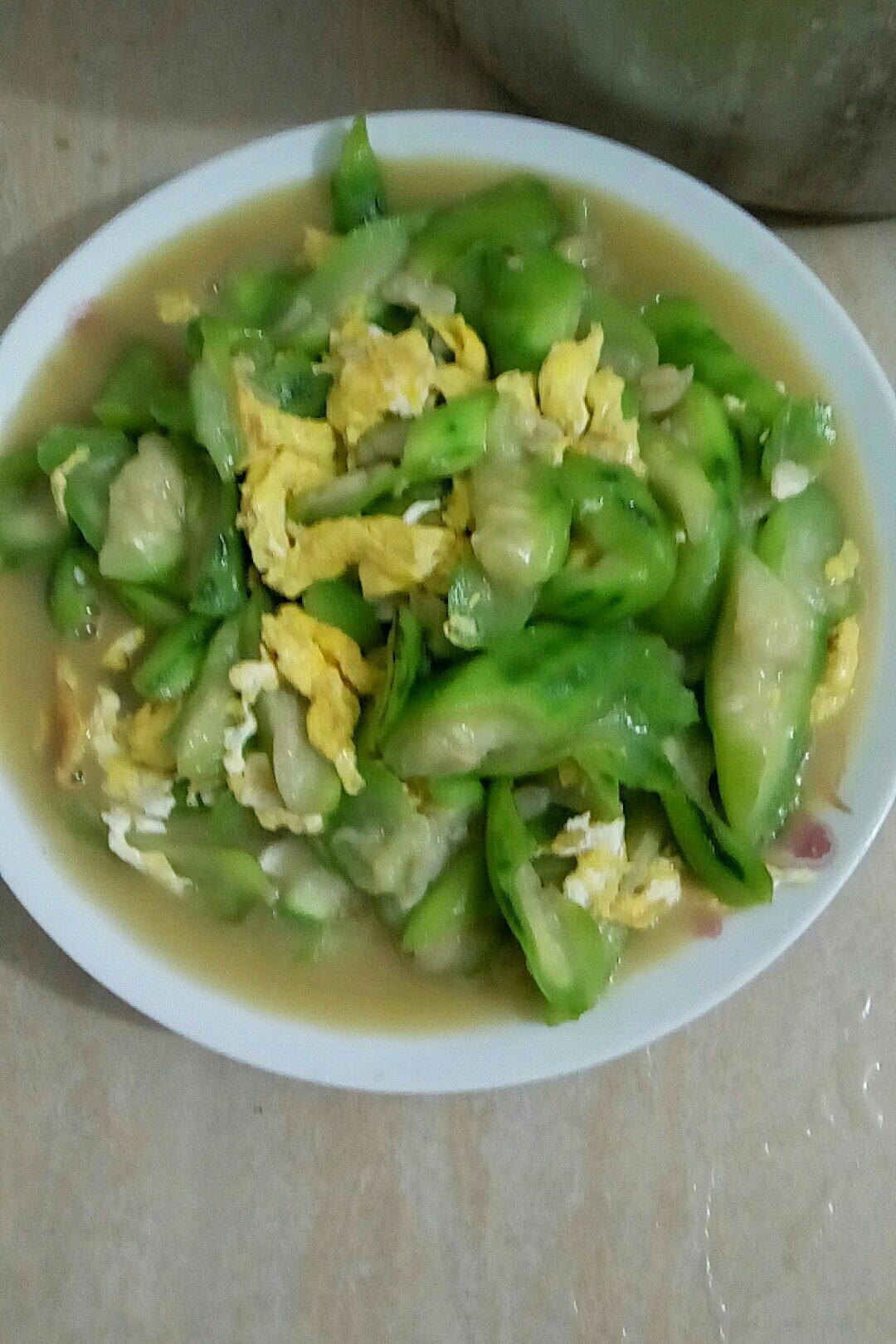 丝瓜炒蛋