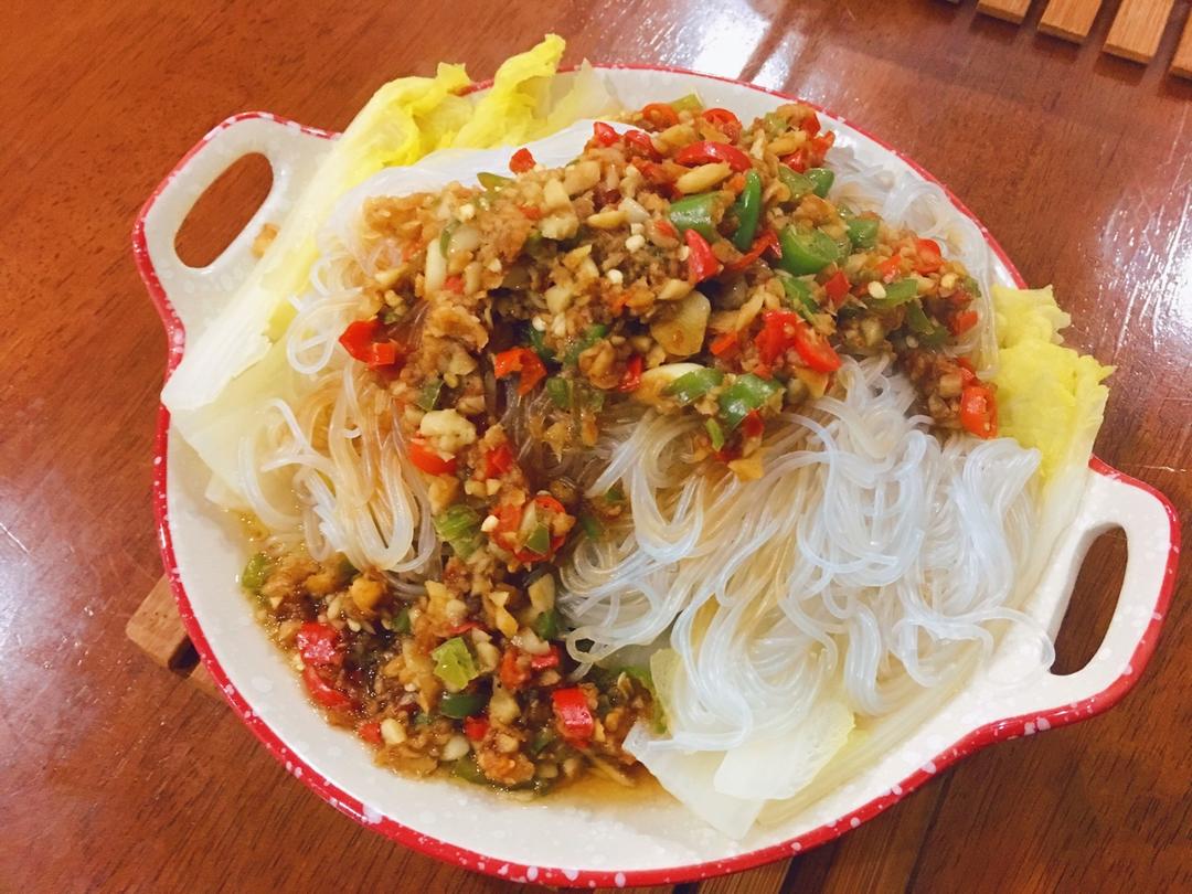 蒜蓉粉丝蒸娃娃菜