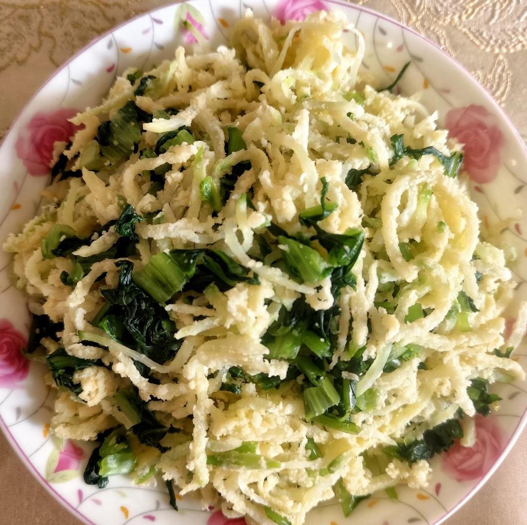 青萝卜蒸菜