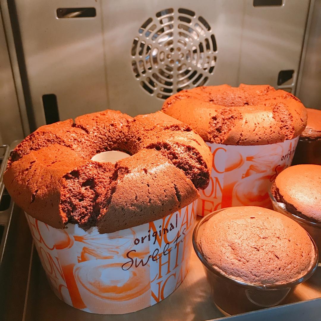 快手巧克力戚风~口感浓郁不消泡