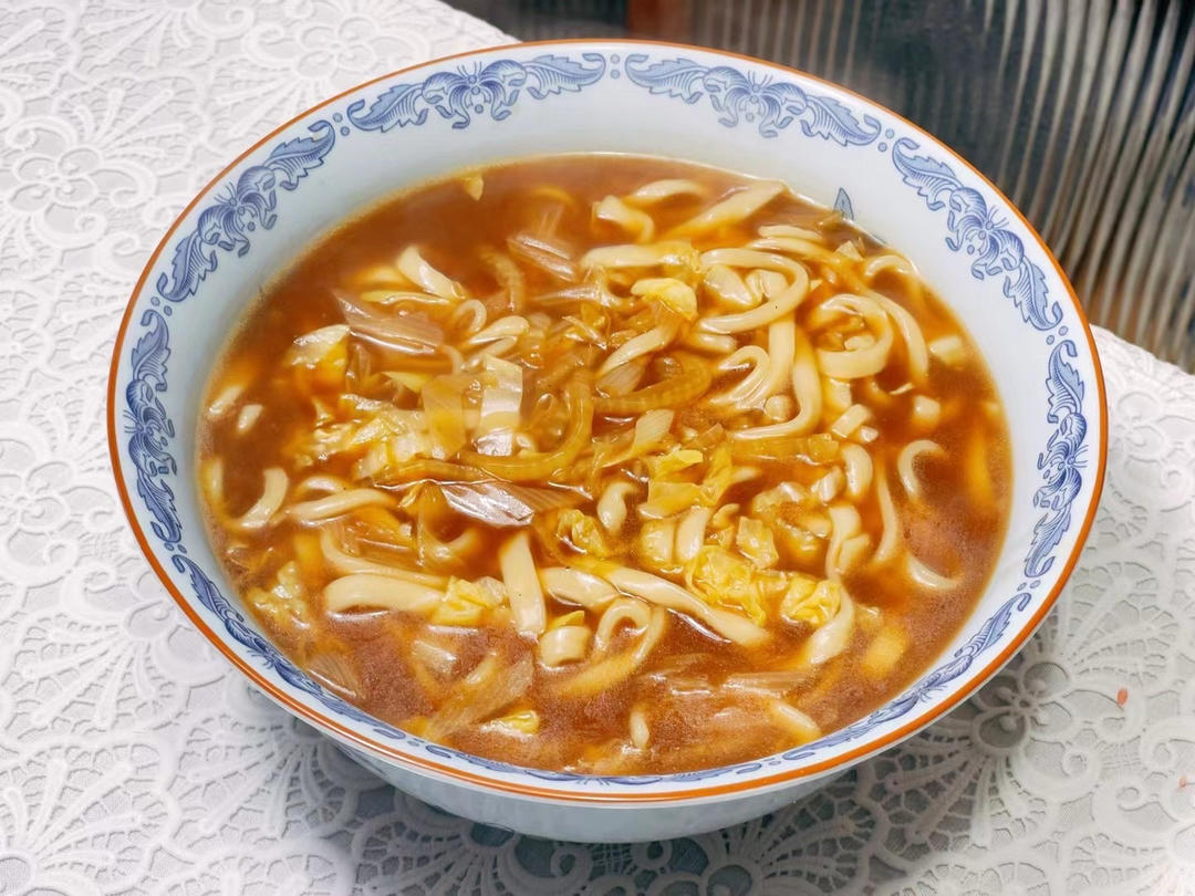 白菜炝锅面·老饭骨版