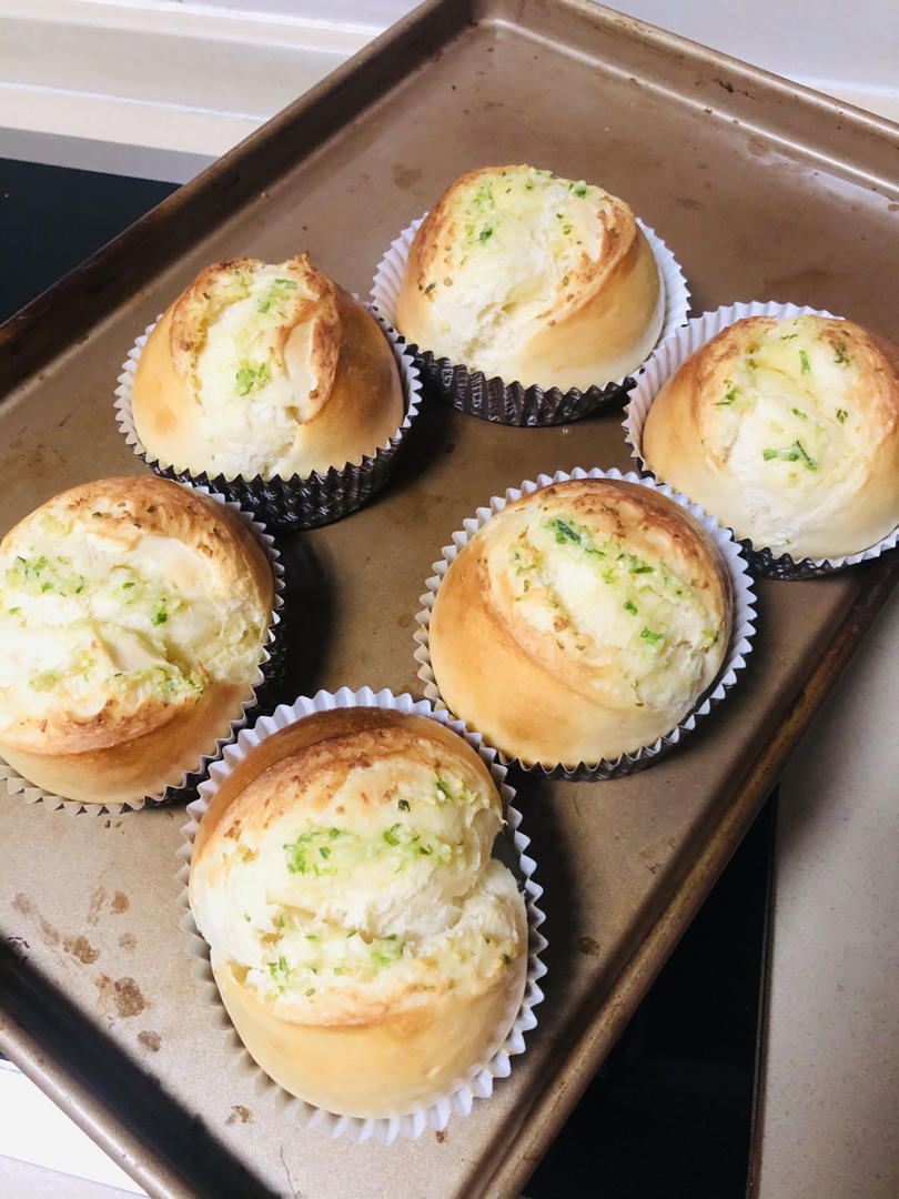 法式蒜香小面包，太香了！