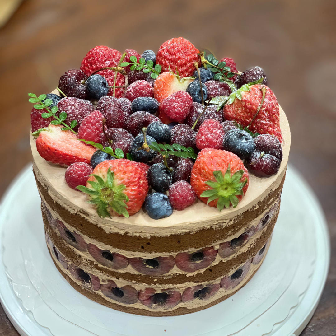 我愿称之为🍒车厘子自由蛋糕！它这么美好，一年做一次不过分！