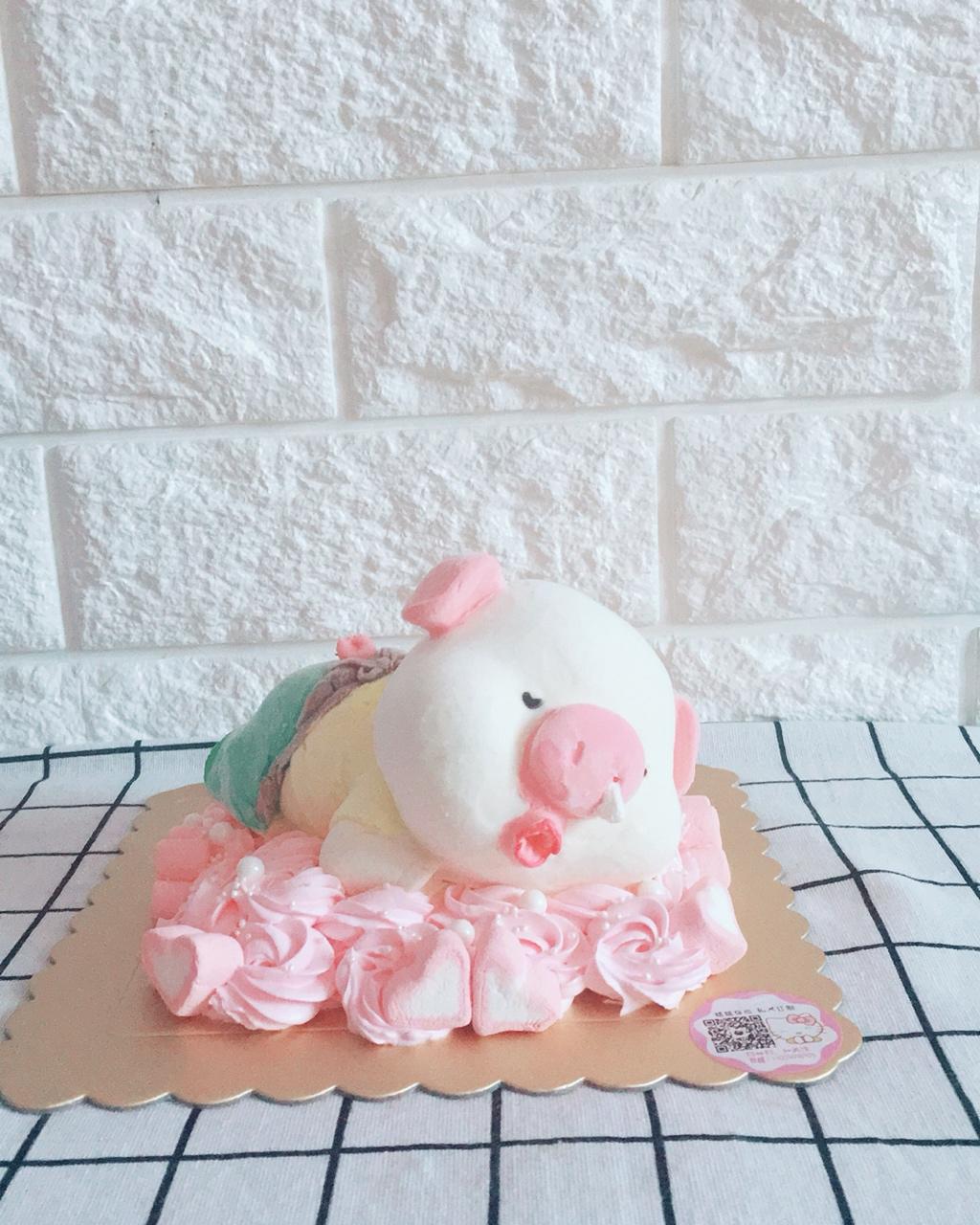 3D立体卡通小熊慕斯蛋糕