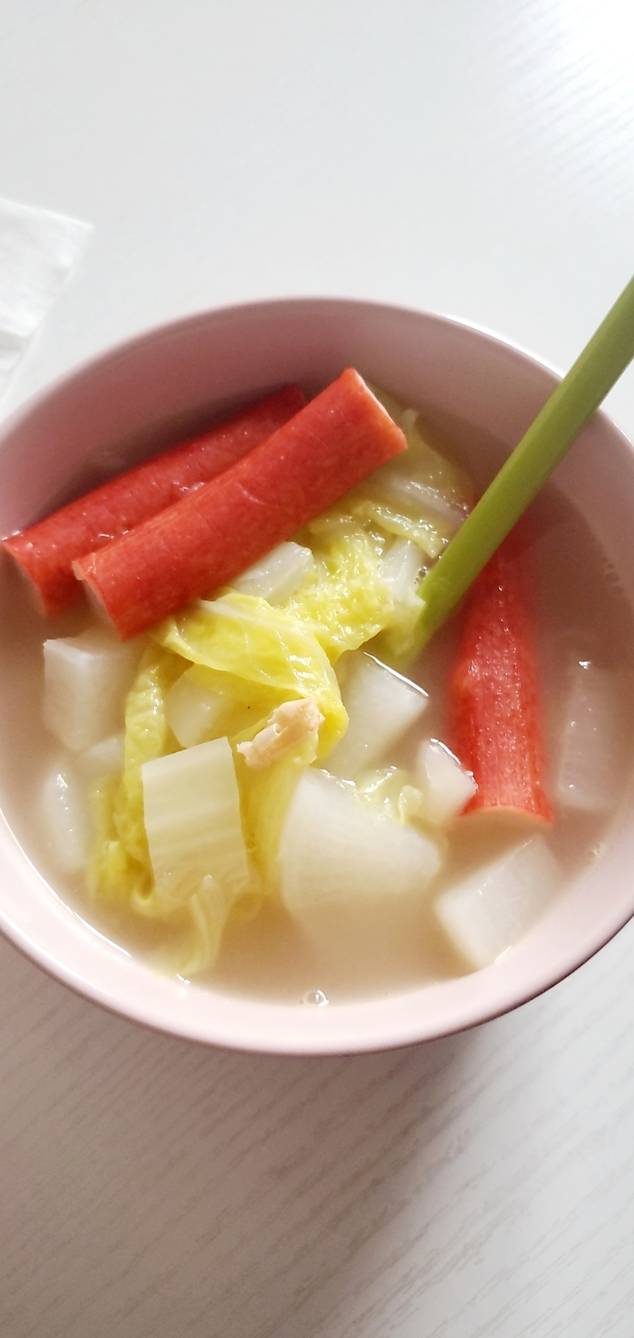 鲜美萝卜白菜汤的做法