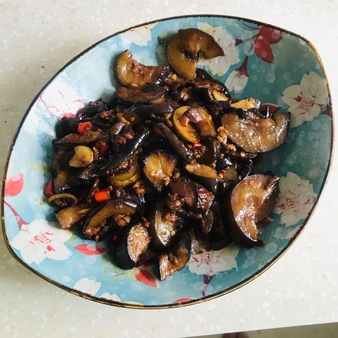 红烧肉沫茄子