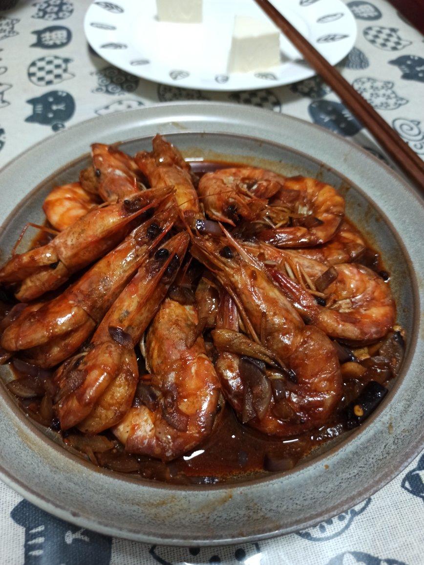 ㊙️年味‼️年糕油焖虾‼️糯米控的爱