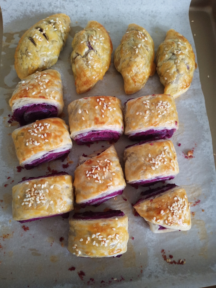紫薯酥(手抓饼版)的做法