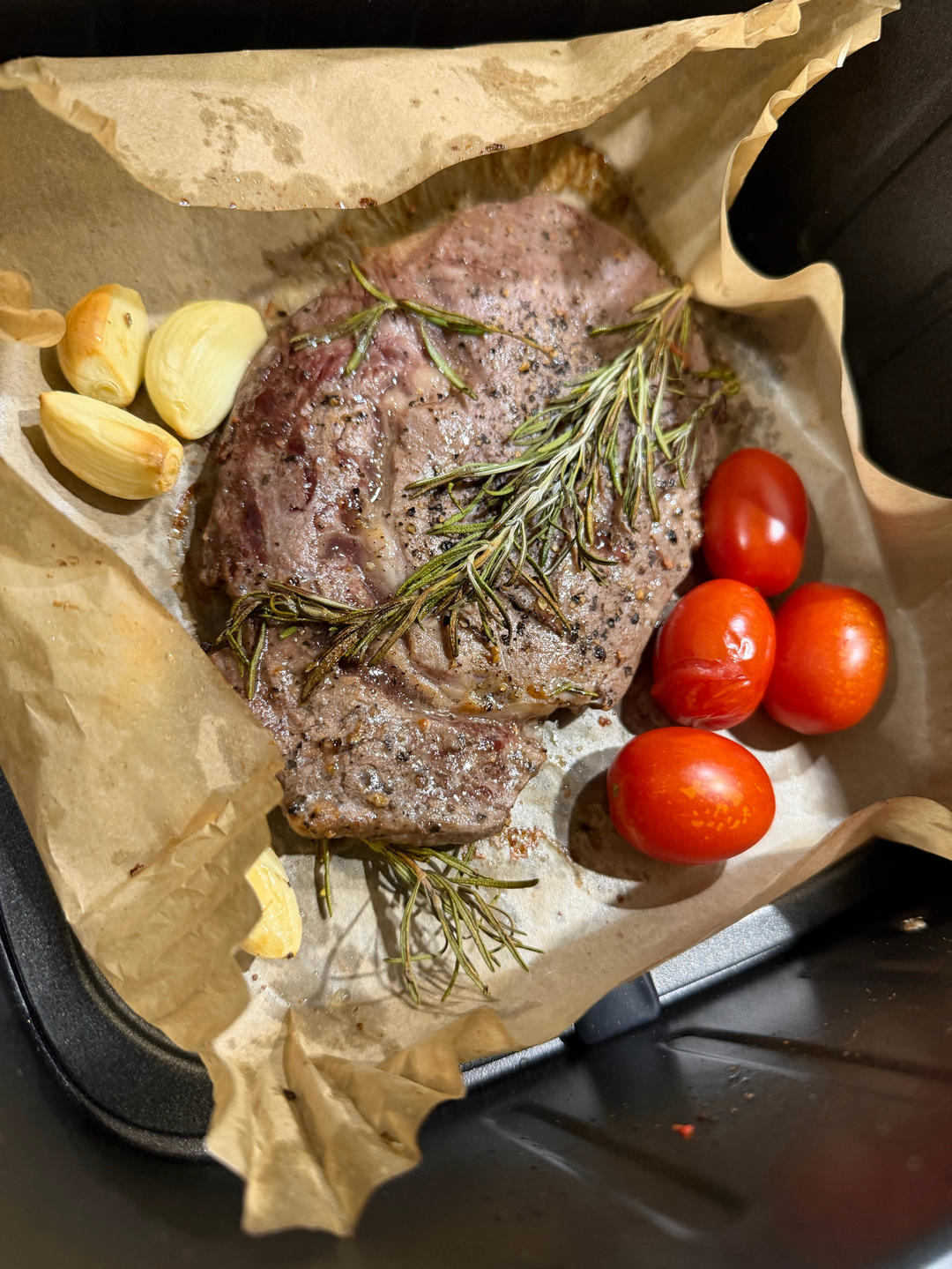 🔥零厨艺！空气炸锅牛排🥩