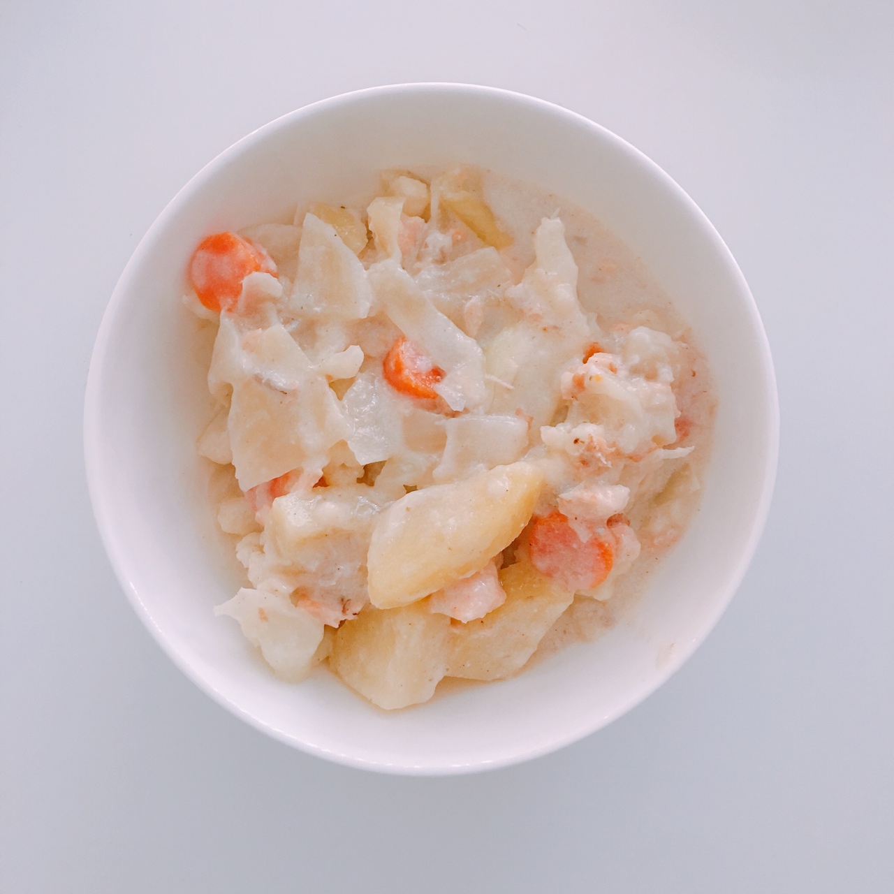 三文鱼奶油炖菜+芝士焗饭【曼食慢语】
