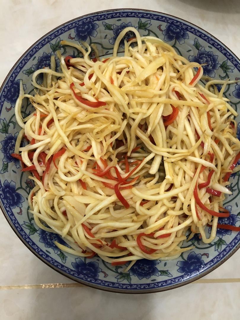 茭白炒肉丝