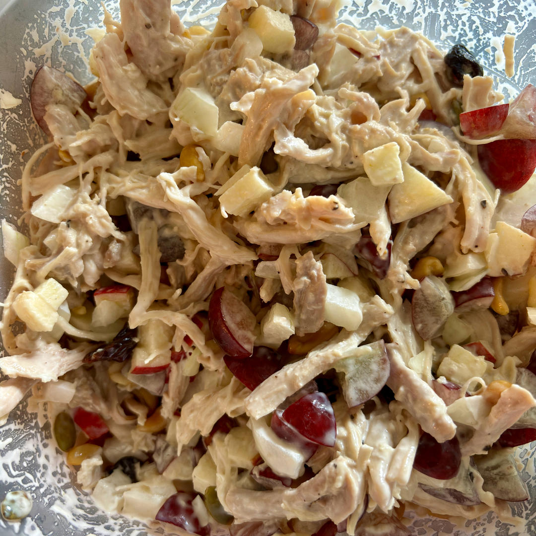 美国南部料理—碧根果葡萄鸡肉沙拉（Grape&Pecan Chicken Salad）