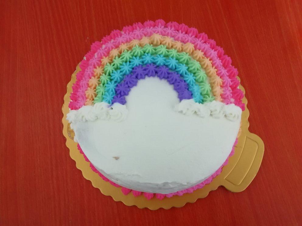详细的裱花教程--彩虹蛋糕