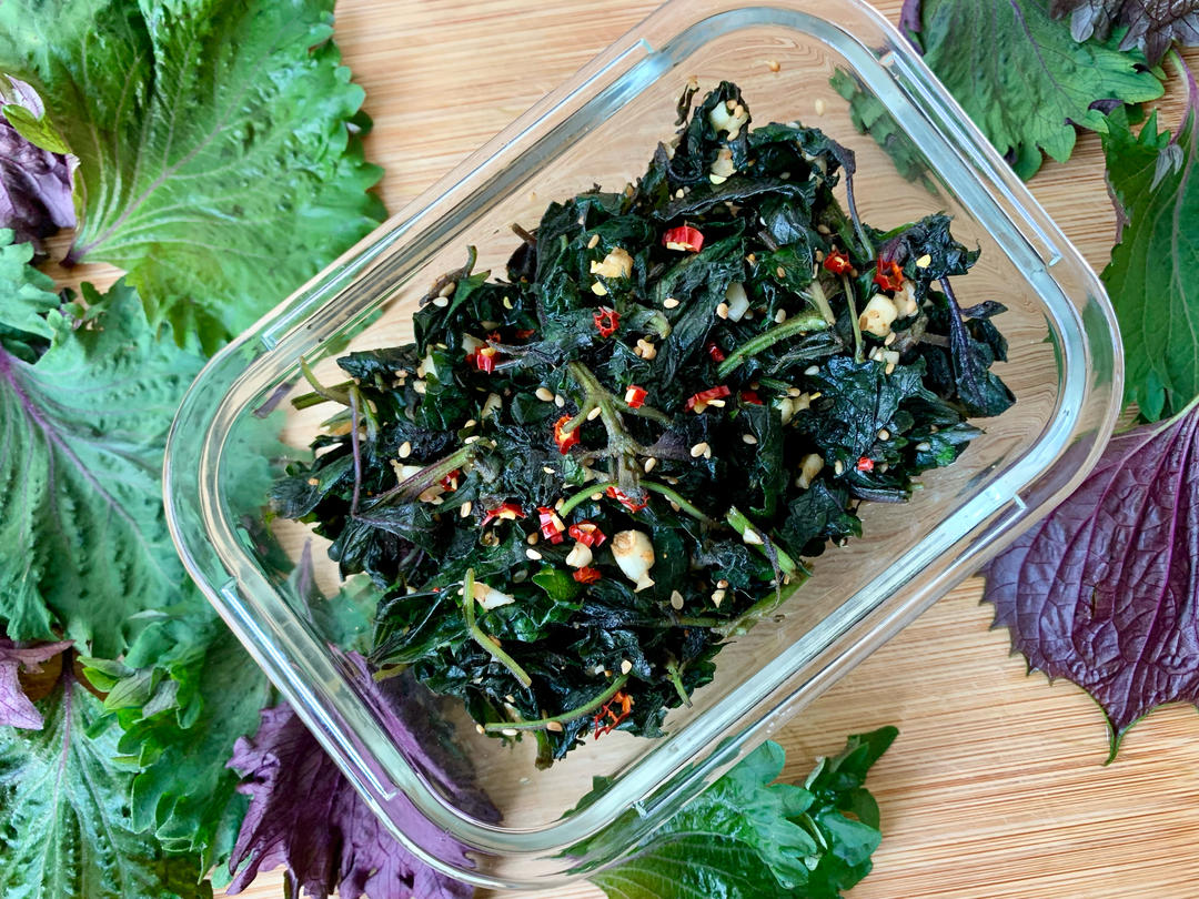 减脂系列——紫苏叶咸菜