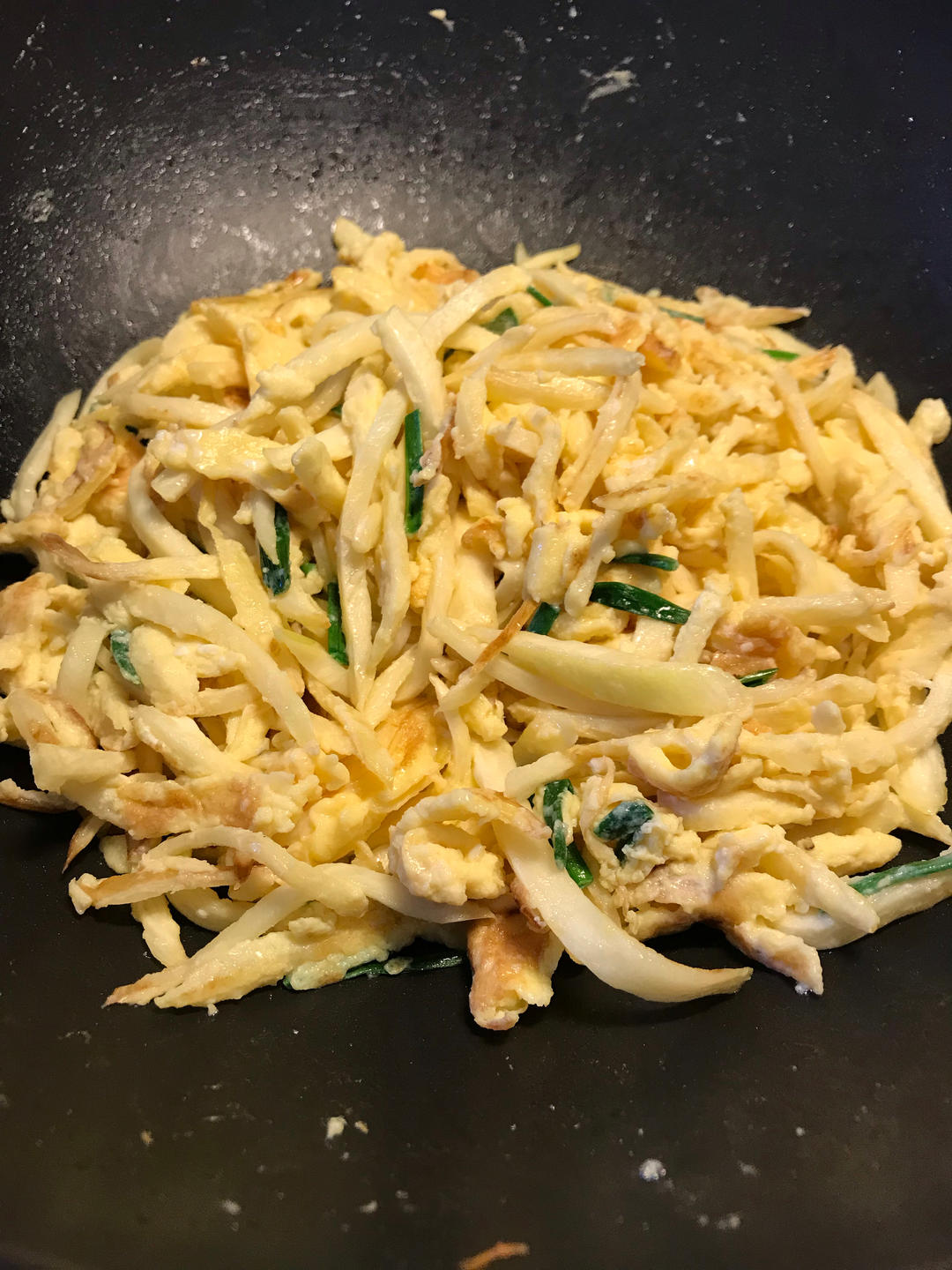 三种版本之茭白丝炒蛋
