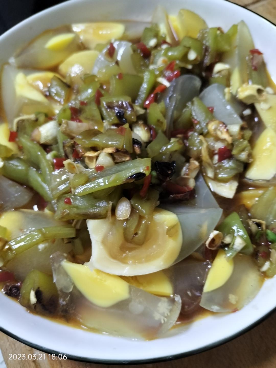 压箱底—烧椒皮蛋