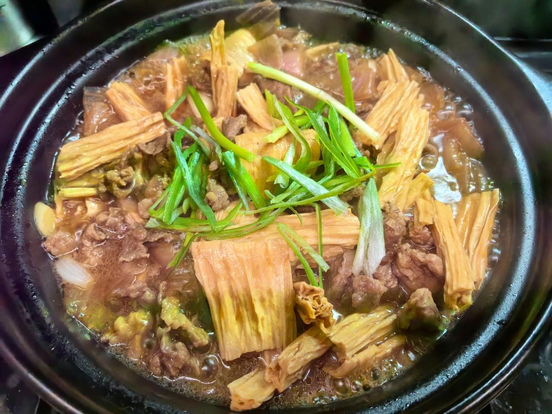 强强联手的腐竹焖牛肉