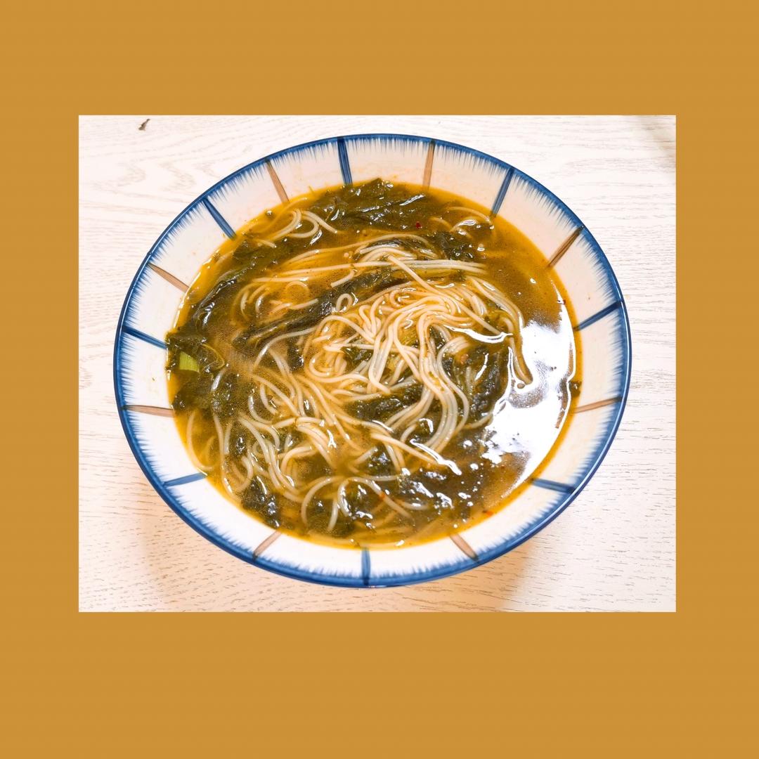 私房【老坛酸菜肉丝面】独家分享·原汤酸辣·开胃