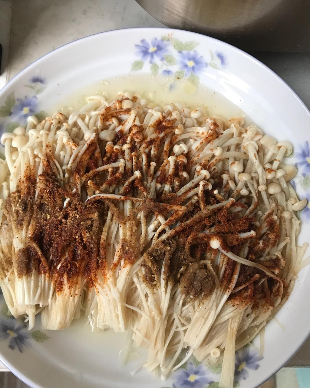 微波炉金针菇