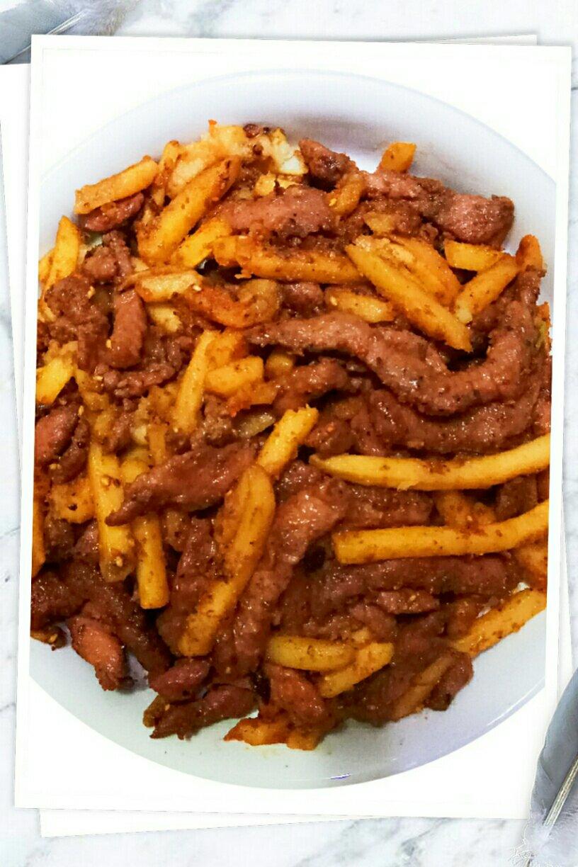 超嫩滑牛柳烧土豆条