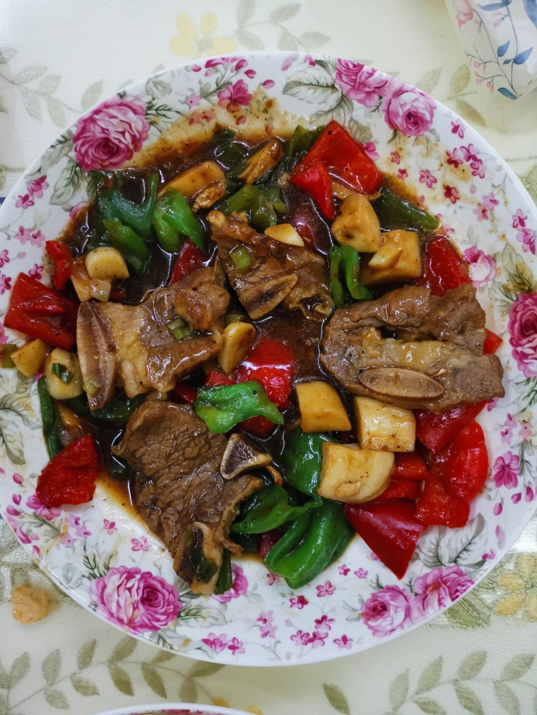 杏鲍菇牛肉粒