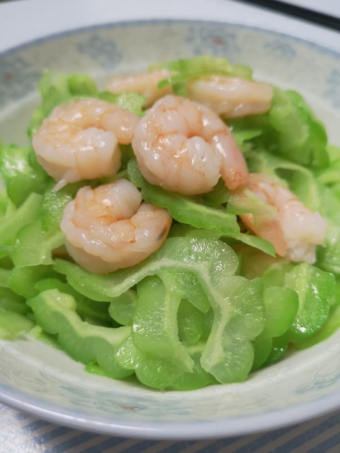 苦瓜拌虾仁的做法