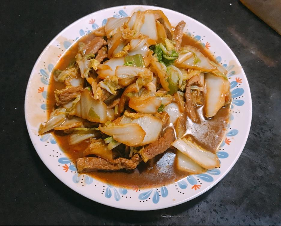 白菜炒肉