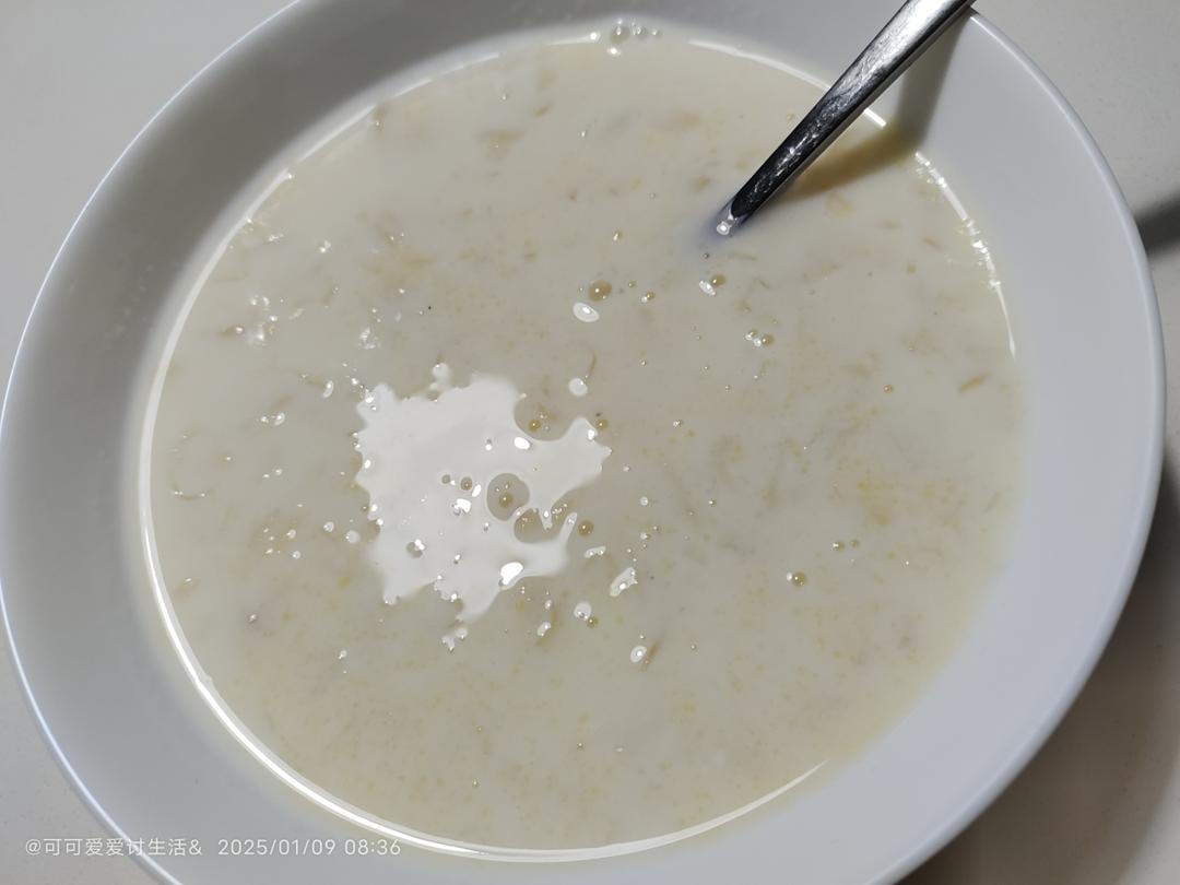 减脂餐→奶香玉米糊