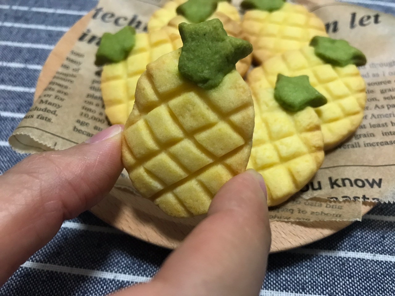 菠萝造型饼干