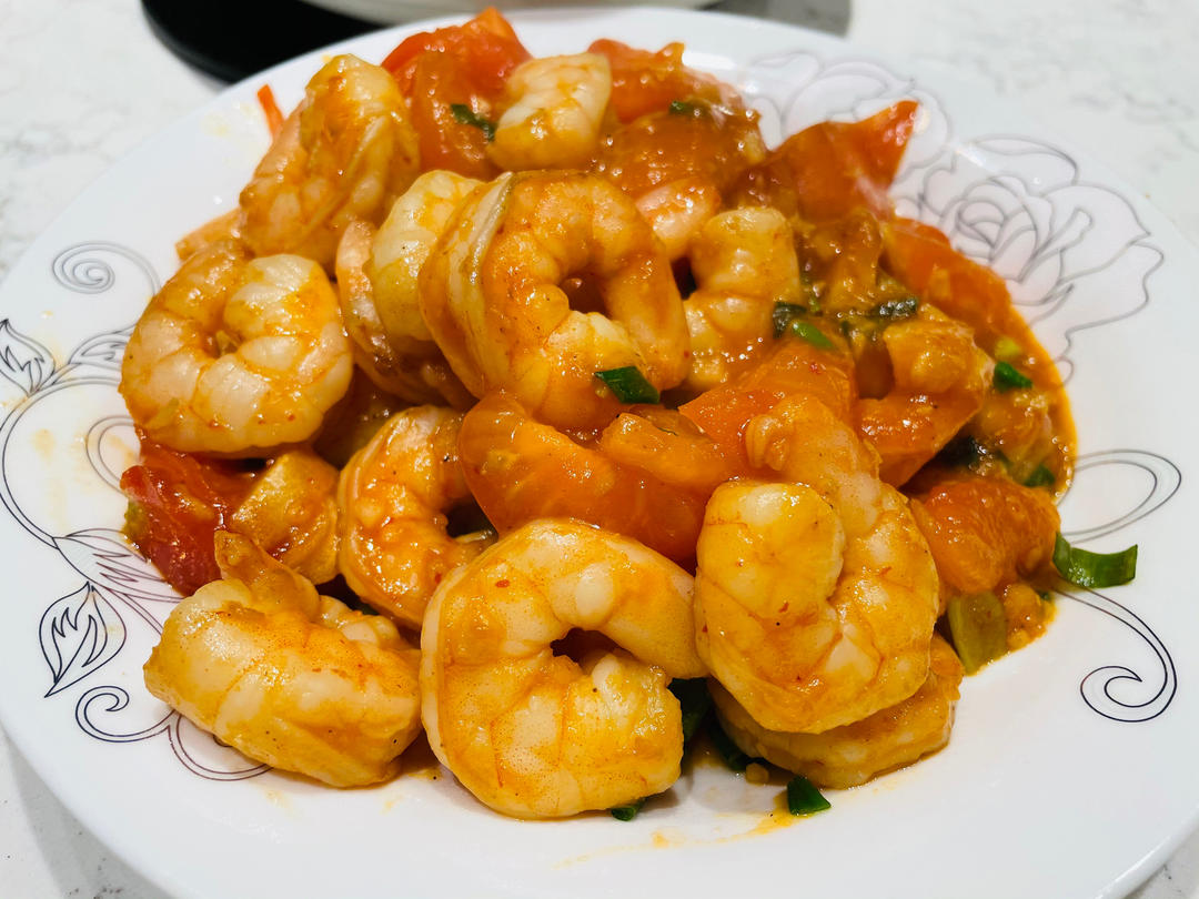 茄汁大虾仁🍤