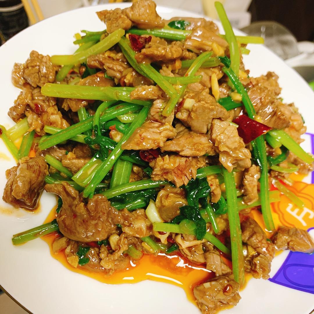 小炒黄牛肉（湘菜）