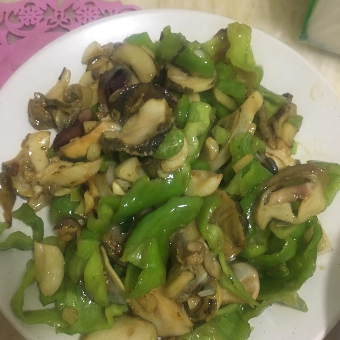 青椒炒海螺