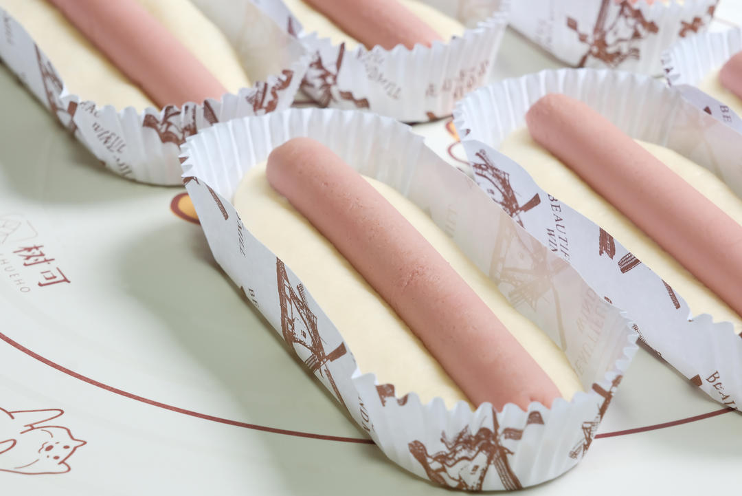 美味的香肠面包