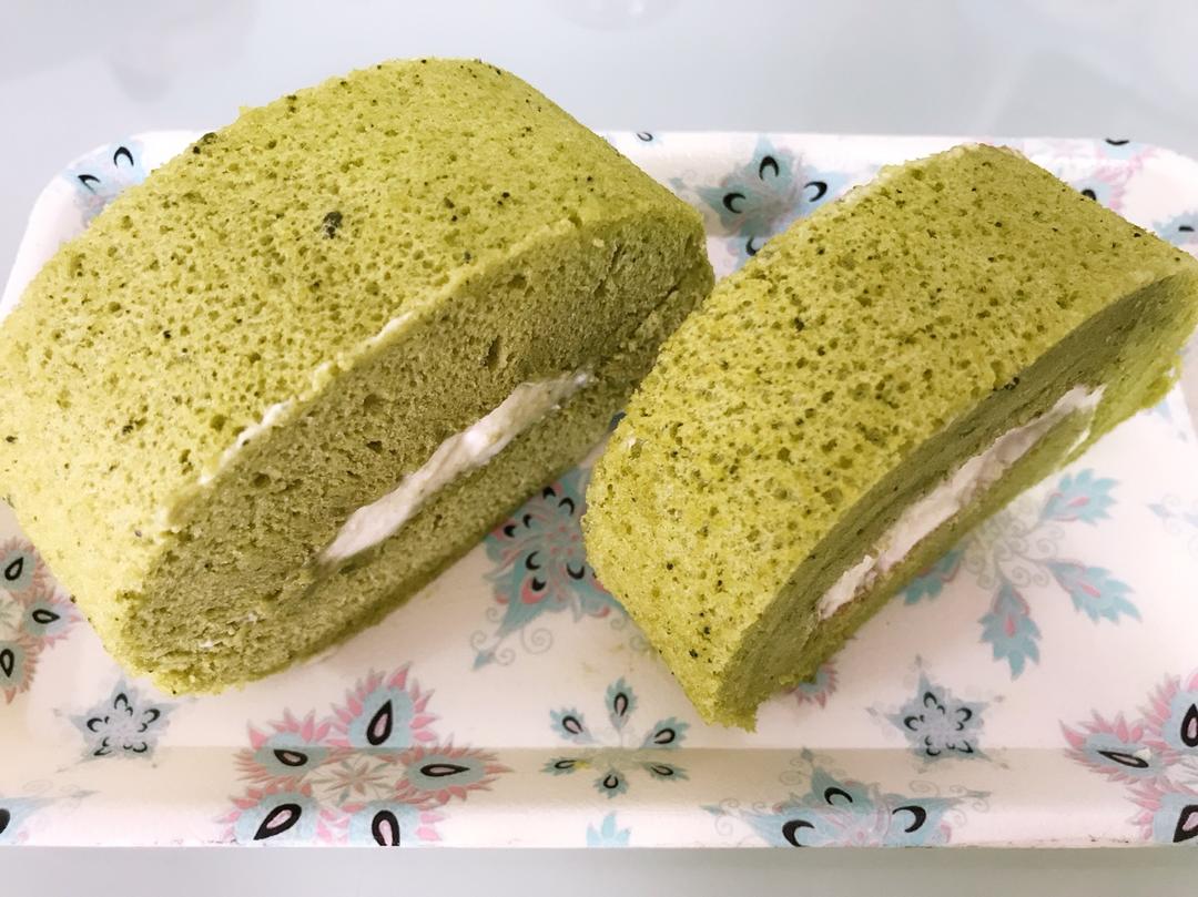 抹茶红豆蛋糕卷