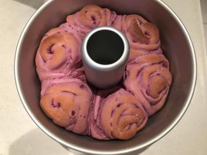 紫薯玫瑰花面包的做法 步骤7