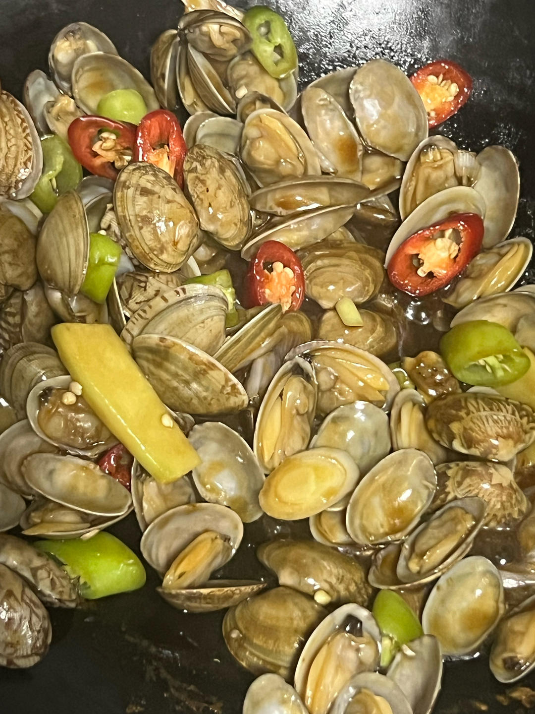 5分钟快手菜❗️秒杀路边摊爆炒花甲～好吃到爆