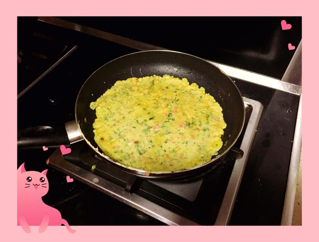 快速早餐鸡蛋葱花饼